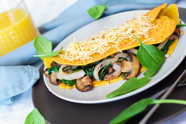 Kurkumás csicseri omlett by @strompfandi