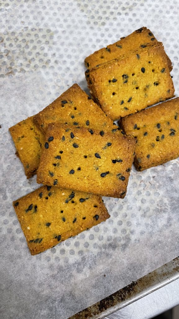 Sütőtökös / édesburgonyás ropogós kréker