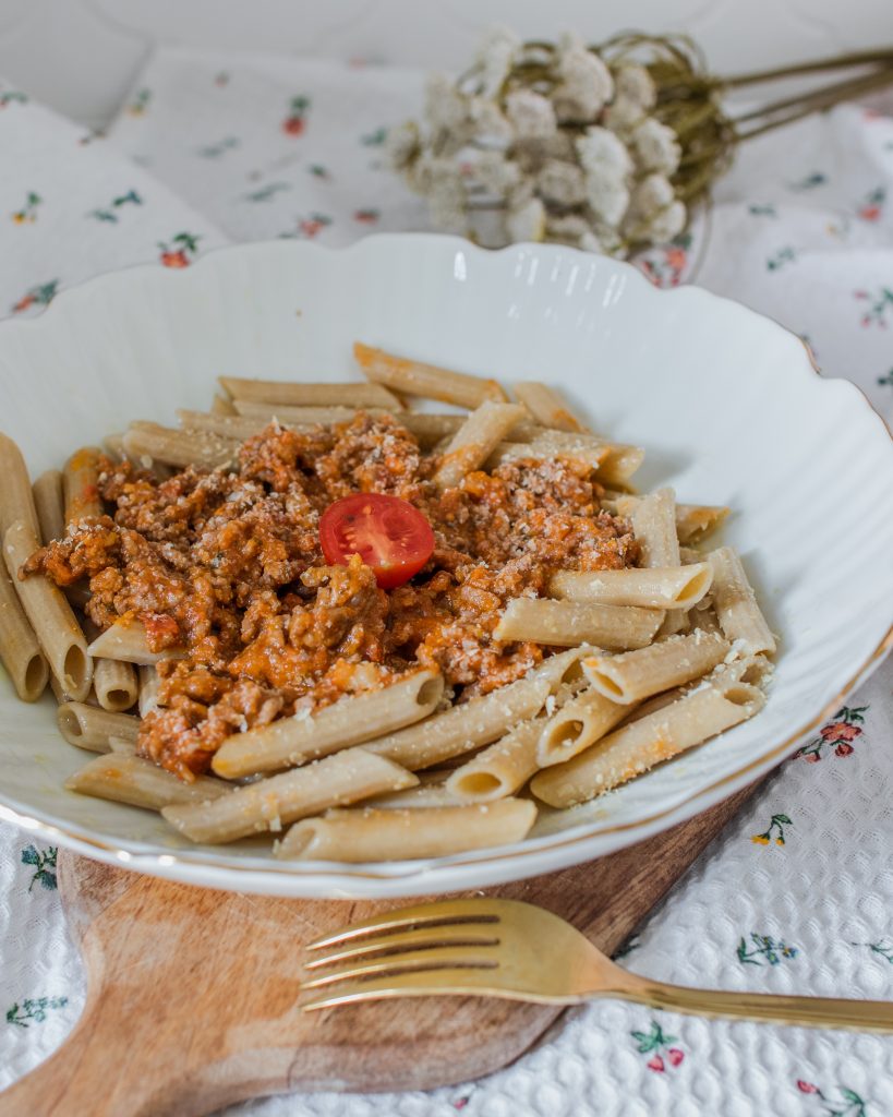 Pulykás-paradicsomos penne (luteális fázis)