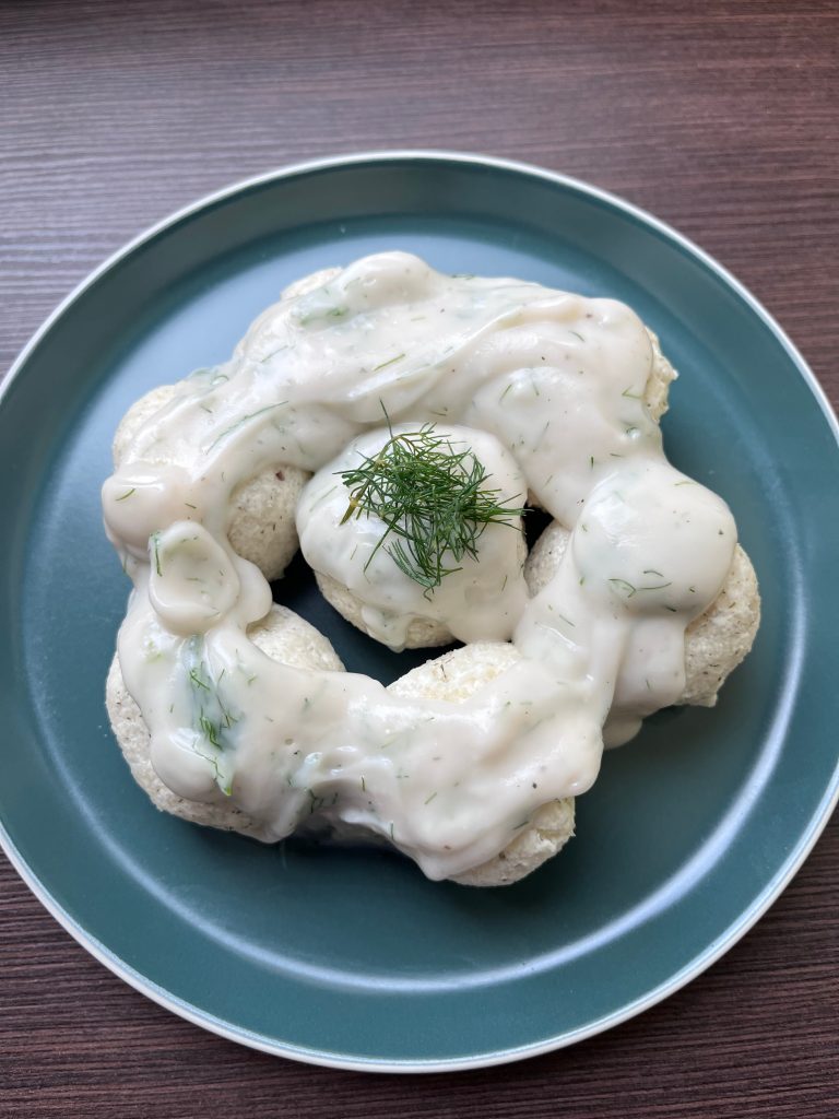 Juhtúrós-sós túrógombócok